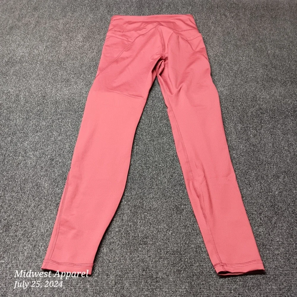 All in Motion Pants Women XS Extra Small Red Stretch Cute‎ Leggings Skinny